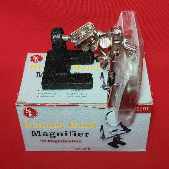 SE Helping Hand Magnifier Magnifying Glass 4X Magnification MZ201 - Picture 5 of 11